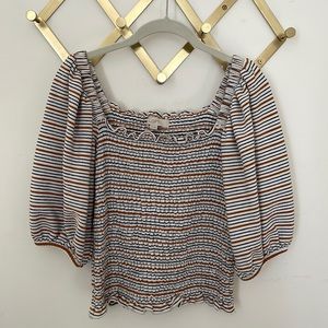 LOFT shirred top